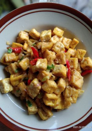 Foto resep Tahu Saos Telur Asin