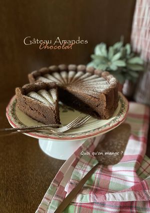 Une photo de Gâteau amandes et chocolat