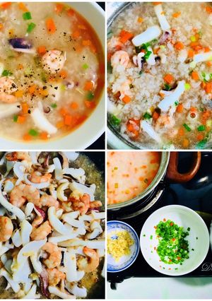Hình của món Cháo Hải Sản.