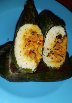 Foto resep Nasi bakar ikan tongkol kemangi