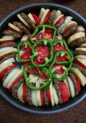 صورة لوصفة كفته بالبطاطا بالبندورة
