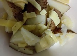Una foto de Papa quesuda para cenas, desayuno o acompañar el almuerzo