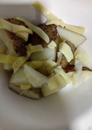 Una foto de Papa quesuda para cenas, desayuno o acompañar el almuerzo