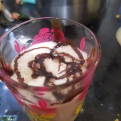 A picture of Chocolate milk shake.