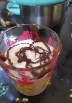 A picture of Chocolate milk shake.