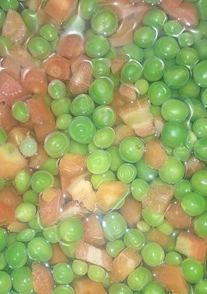صورة لوصفة تجميد البازلاء او الجلبانة مع الجزر لرمضان