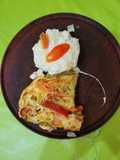 Zapallitos rellenos con tortilla multicolor
