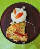 Zapallitos rellenos con tortilla multicolor