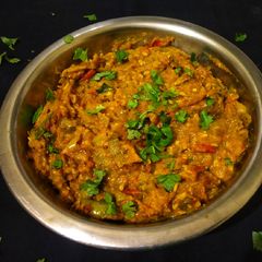 A picture of Kundru Bharta.