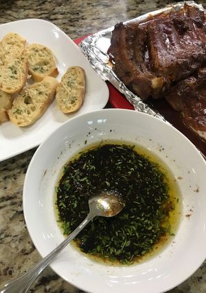 A picture of Herb Dipping Oil.
