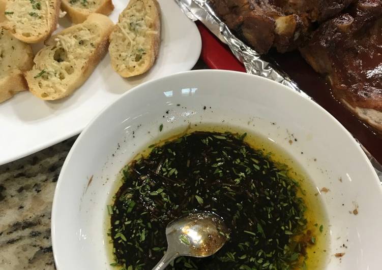 Simple Way to Make Award-winning Herb Dipping Oil