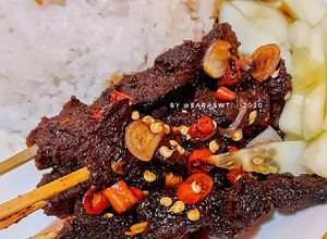 Foto resep Sate daging sapi rempah & empuk