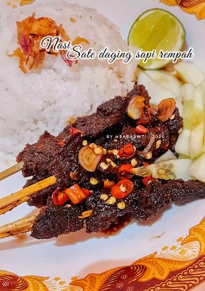 Foto resep Sate daging sapi rempah & empuk