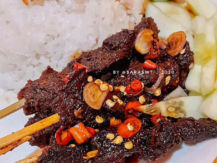 Wajib coba! Resep mudah memasak Sate daging sapi rempah &amp;amp; empuk hidangan Lebaran  enak