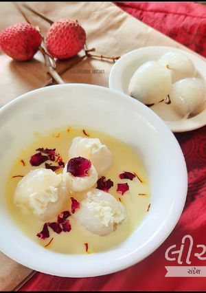 લીચી સંદેશ (Litchi Sandesh Recipe In Gujarati) રેસીપી મુખ્ય ફોટો