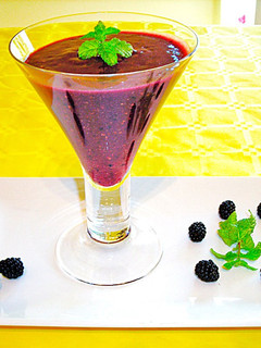 Una foto de Batido de moras