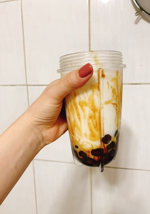 Hình của món Sữa tươi trân châu đường đen.