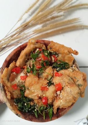Foto resep Tempe geprek kemangi