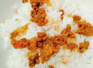 Hình của món Thịt heo băm kho mặn.