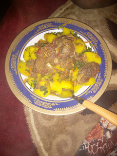 A picture of Curry potatoe.