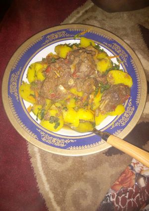A picture of Curry potatoe.