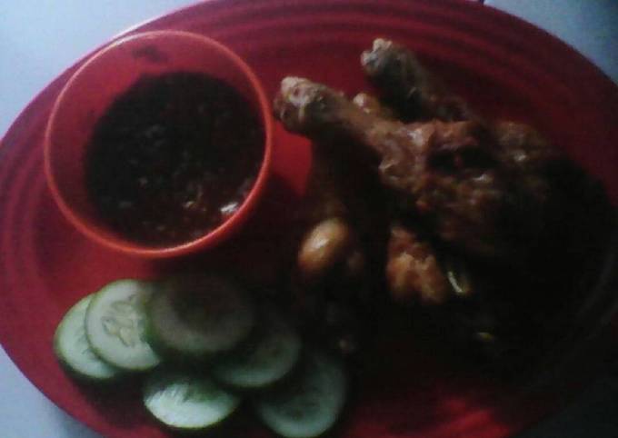 Resep Ayam Goreng Plus Sambal Dabu Uleg Oleh Ita Rahma Cookpad