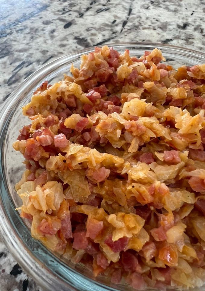 Una foto de Repollo con jamón Thermomix