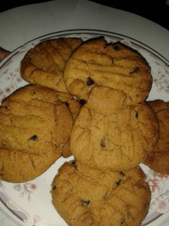 A picture of Eggless Chocolate Chip Cookies # Festive Dish contest _ Mombasa#.