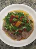 爆蔥辣椒豬片Green onion hot pepper pork