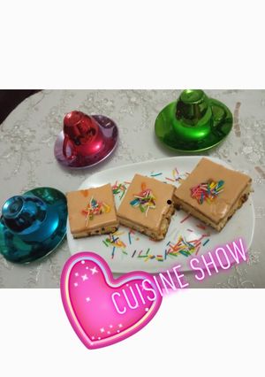 صورة لوصفة كيكة🥧 بالفلان ذوق كرامال😍 باردة 😋😋
