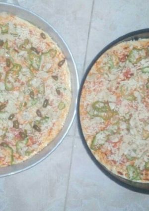 صورة لوصفة بيتزا بالدجاج