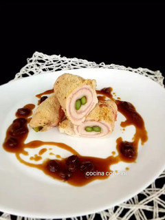 Una foto de Rollitos de pavo rellenos