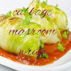 Cabbage mushroom roll A picture of Cabbage mushroom roll.