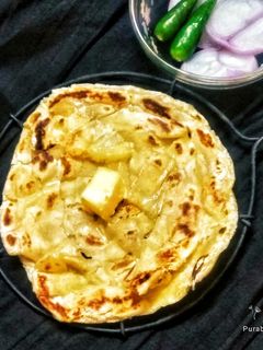 তন্দুরি লাচ্ছা পরোটা(Tandoori laccha paratha recipe in bengali) রেসিপির প্রধান ছবি