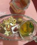 Green tea khawa for sore throat & cough
