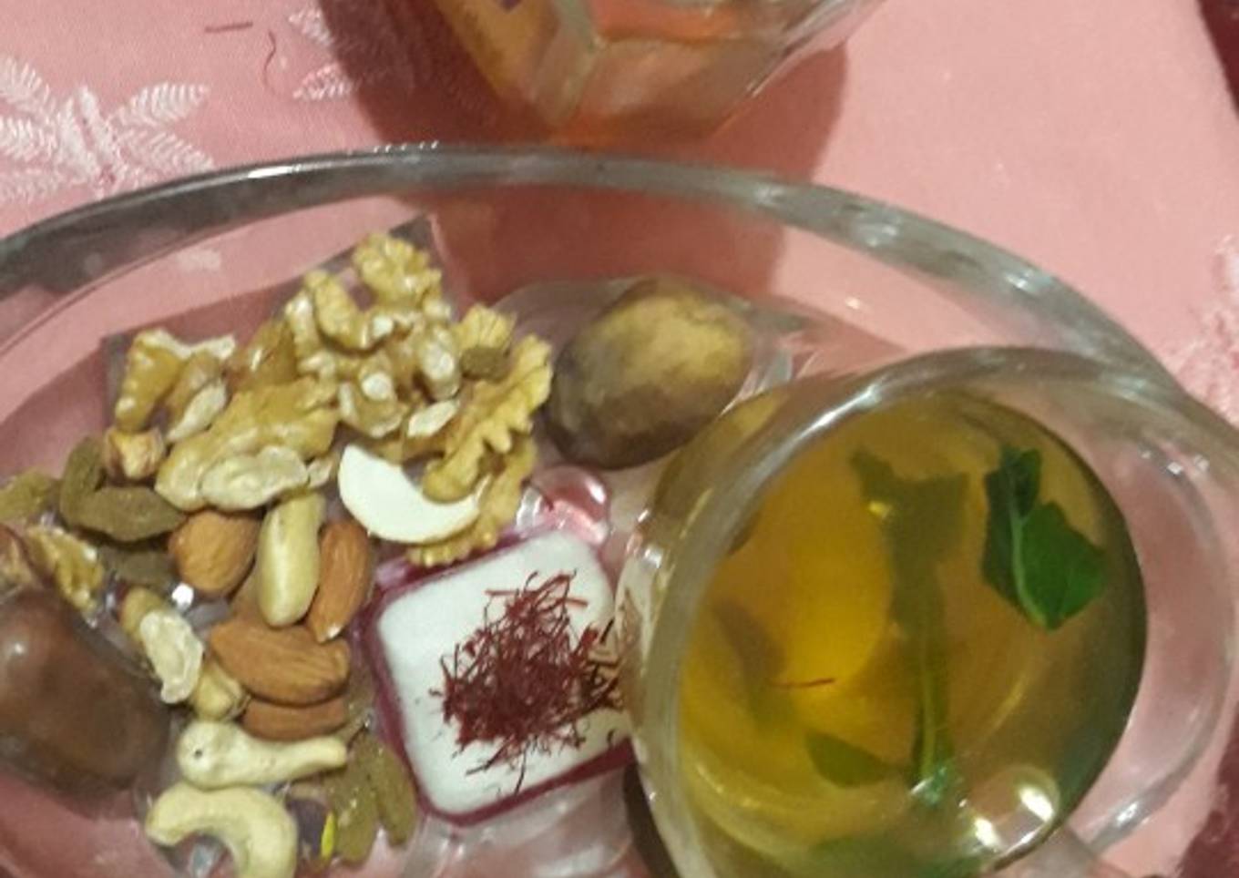 Green tea khawa for sore throat & cough