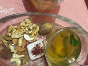 A picture of green lemon tea