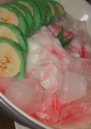 Foto resep Es Pisang Ijo (Praktis & Lembut)