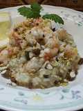 Riso al limone con gamberoni