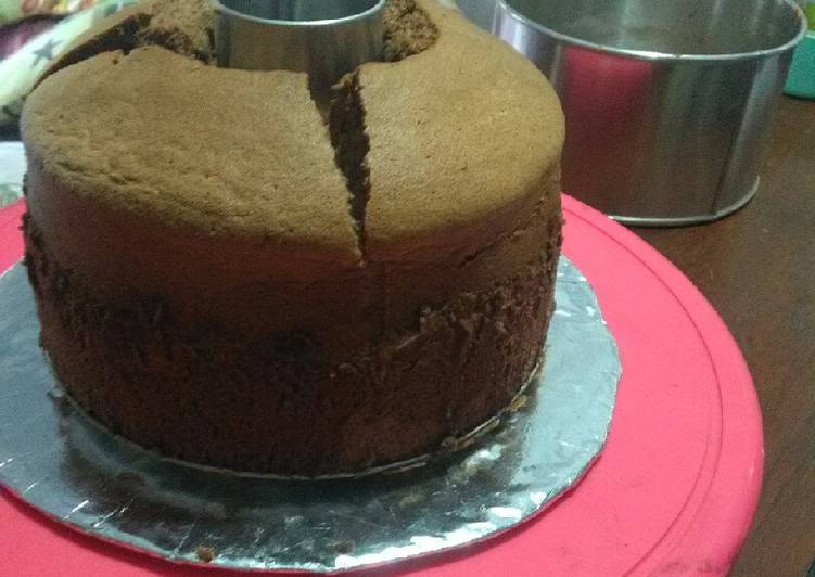 Japanese Dark Pearl Chiffon Cake ala saya no bp