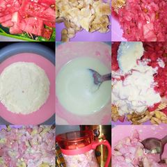A picture of Banana & watermelon.