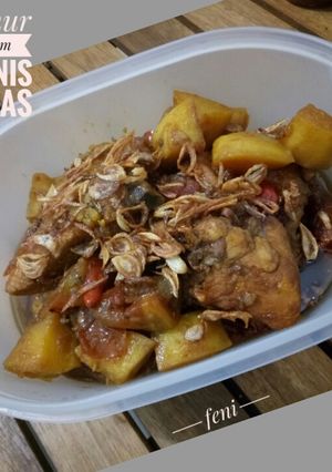 Foto resep Semur ayam manis pedas
