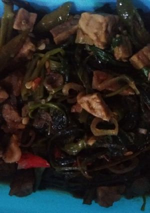 Foto resep 15. Kangkung tempe terasi