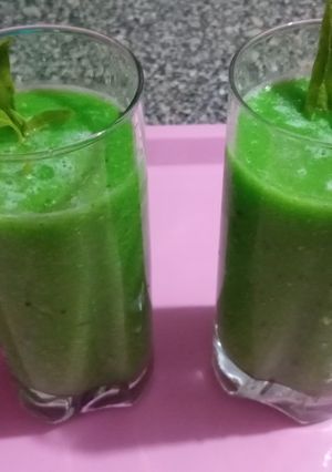 صورة لوصفة عصير كنتالوب بالريحان