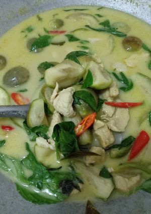 รูปของ แกงเขียวหวานอกไก่(240kcal)
