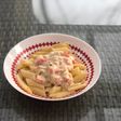 Tejszínes surimi (hamis rák) penne