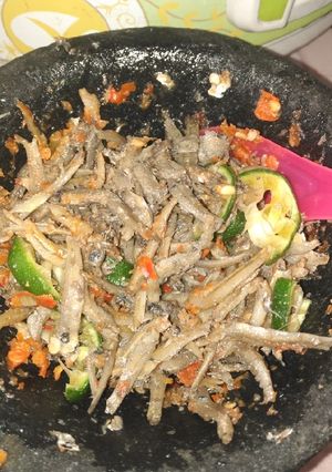 Foto resep Ikan teri tumbuk