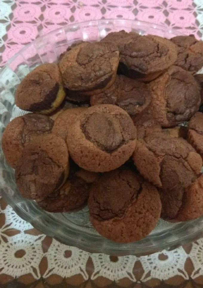Una foto de Bizcocho veteado de chocolate y vainilla, receta francesa