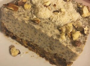 Foto di Fit-cheesecake pudding ai semi di chia gusto caffè