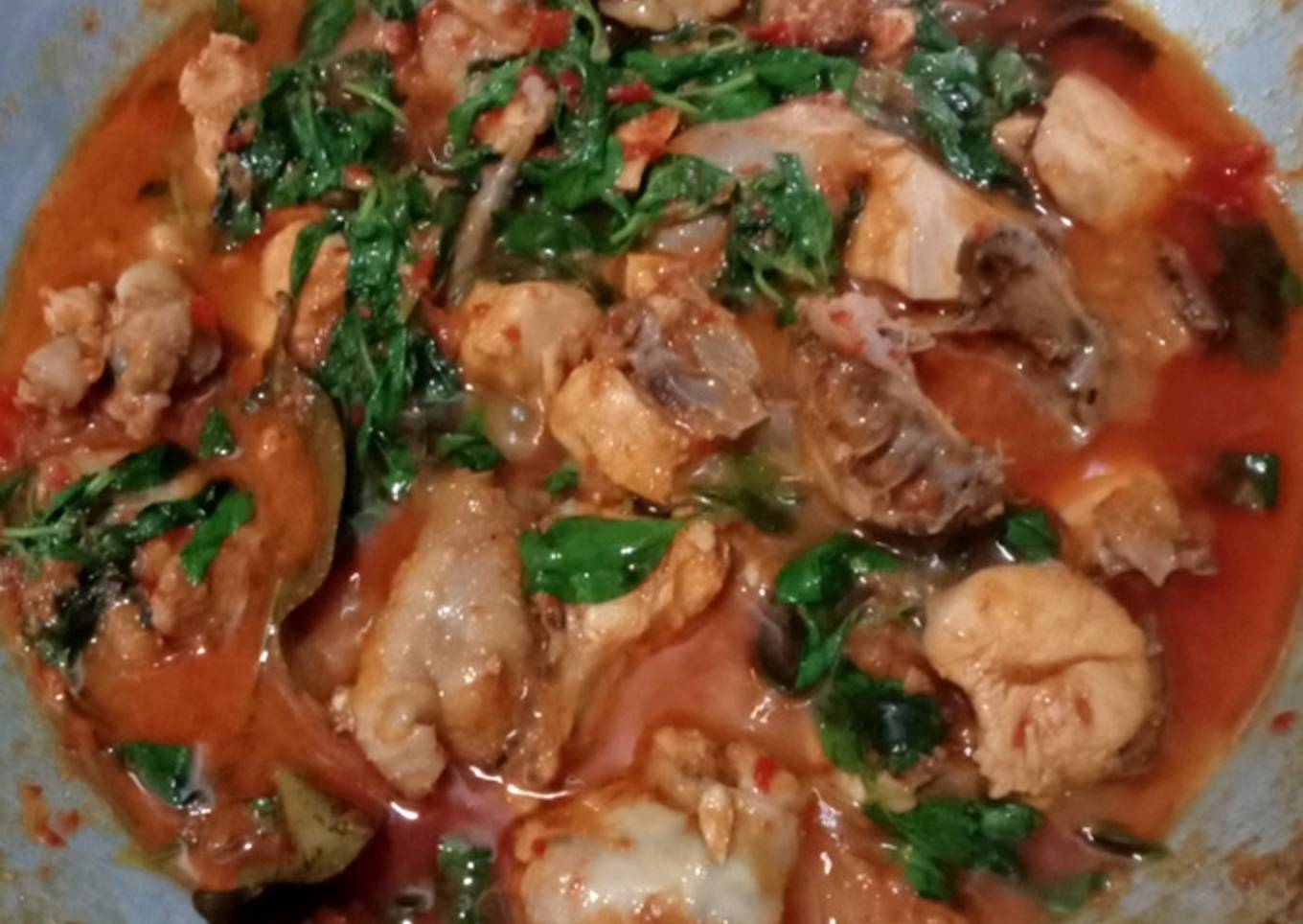 Ayam Rica-Rica daun kemangi